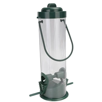

BEAU-2 Pcs Bird Feeders Hanging Outdoor Pets Bird Seeds Food Feeder Tree Garden Snacks Bucket Bird Feeding Station