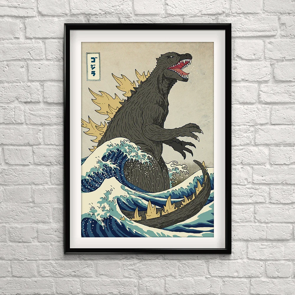 Kids-Room-Poster-The-Great-Beast-Off-Kanagawa-Art-Print-Poster-Boy-room-Decor-Wall-Canvas