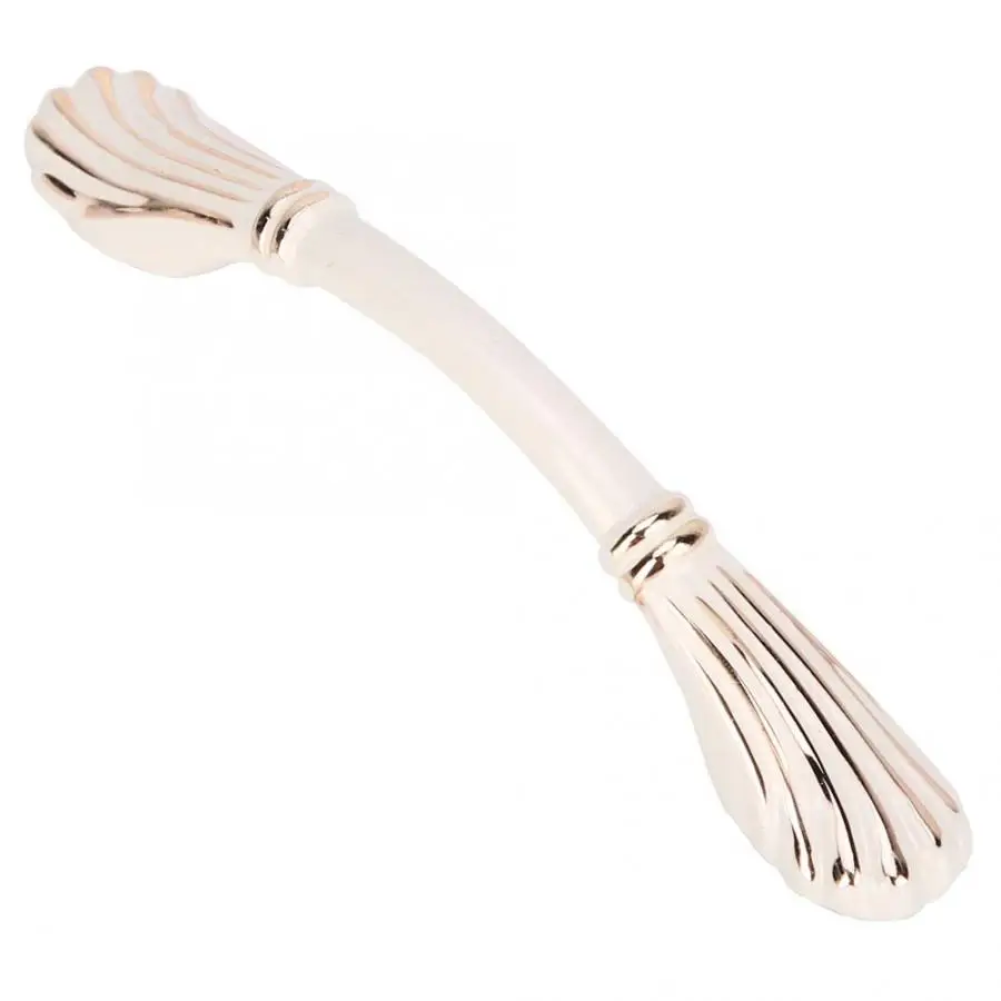 

5pcs Stainless Steel Door Handle Ivory White European Style Furniture Pull Zinc Alloy Cabinet Drawer Door Handle Furniture Hand