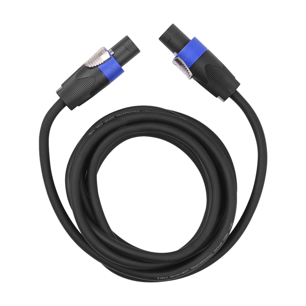 12AWG микшер для сцены Кабели аудио усилитель шнур динамик разъем мужчин и женщин четыре ядра бескислородной меди проводник NL4FC - Цвет: Black 3m