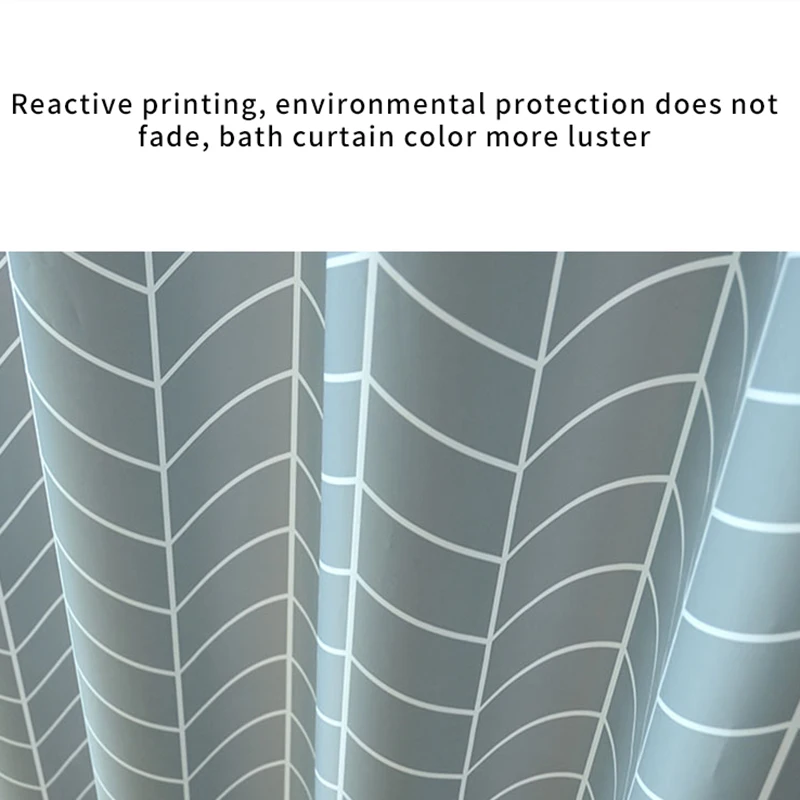 Занавеска для ванной в современном стиле синие шторы душа клетку