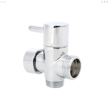

3/4" Brass Shower Arm Diverter Valve Bathroom Universal Shower System Chrome 2 Way
