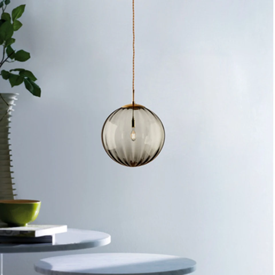 Nordic LED Glass Pendant Lights Lighting Modern Art Design Living Room Cafe Restaurant Indoor Decor Pendant Lamp Light Fixtures