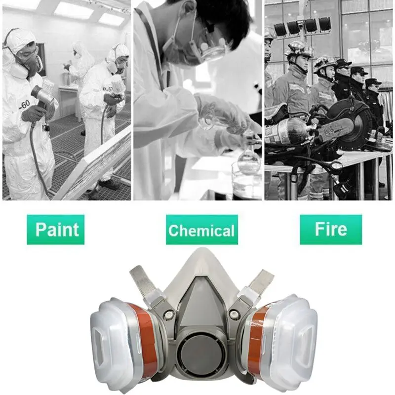 

Full Face Respirator Dust Gas Mask for Industrial Refine Mine Spray Chemical J6PB