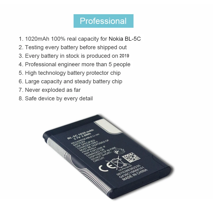 2020 PINZHENG BL 5C аккумулятор для телефона Nokia BL5C 1112 1110 6600 N70 N71 N90 сменный 5C|bl 5c battery|5c