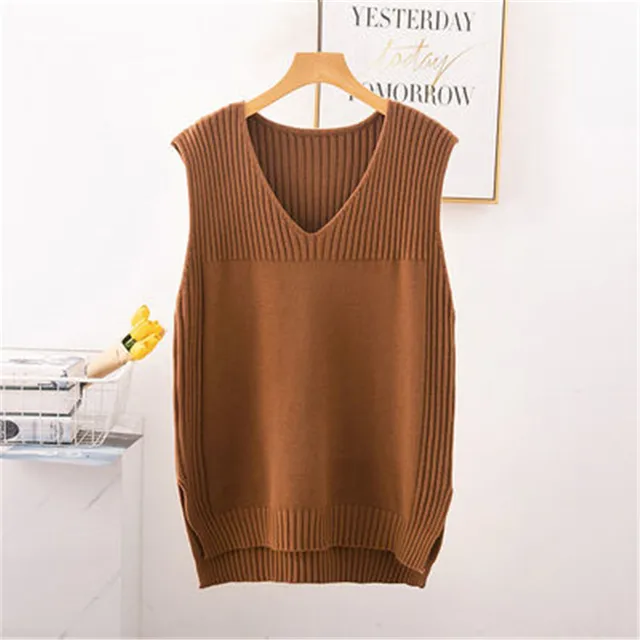 Top Donna Scollo A V Senza Maniche - Maglia Morbida Oversize, Vestibilità Comoda E Casual - Foto 9