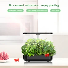 

Hydroponic Plant Flower With Led Grow Light Growing System Equipment Non-toxic Soilless Intelligent Machine For Indoor Home 2022