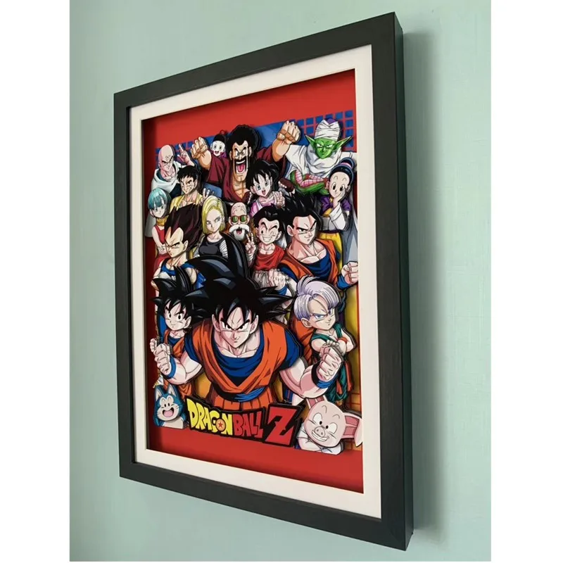 1" Dragon Ball Z семейный портрет 3D стереограф ручная работа декоративная бумага для рисования галерея фигурка игрушка коробка 45 см V528