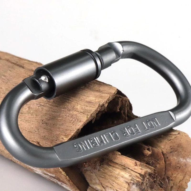 1Pcs Carabiner Travel Kit Camping Equipment Alloy Aluminum Survival Gear Camp Mountaineering Hook Outdoor Carabiner Accessories