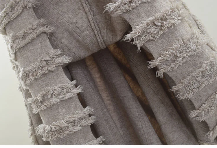Новая Винтажная Осенняя Длинная вязаная юбка женская зимняя Асимметричная Harajuku вязанная плиссированные женские юбки уличная Макси Faldas Mujer