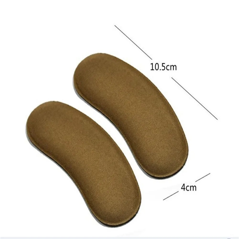 Hot 1Pair Sticky Fabric Shoe Back Heel Inserts Insoles Pads Cushion Liner Grips Shoes Pads Anti-slip Inserts Heel sticker