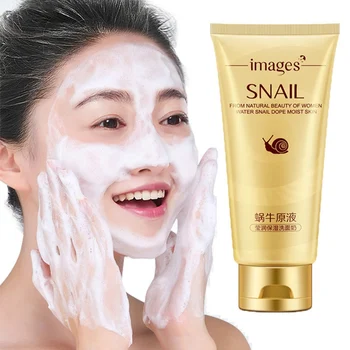 

Facial Cleanser Snail Stock Solution Face Cleansing Cream Shrink Pores Moisturizing Nourishing Skin Face Washing Product