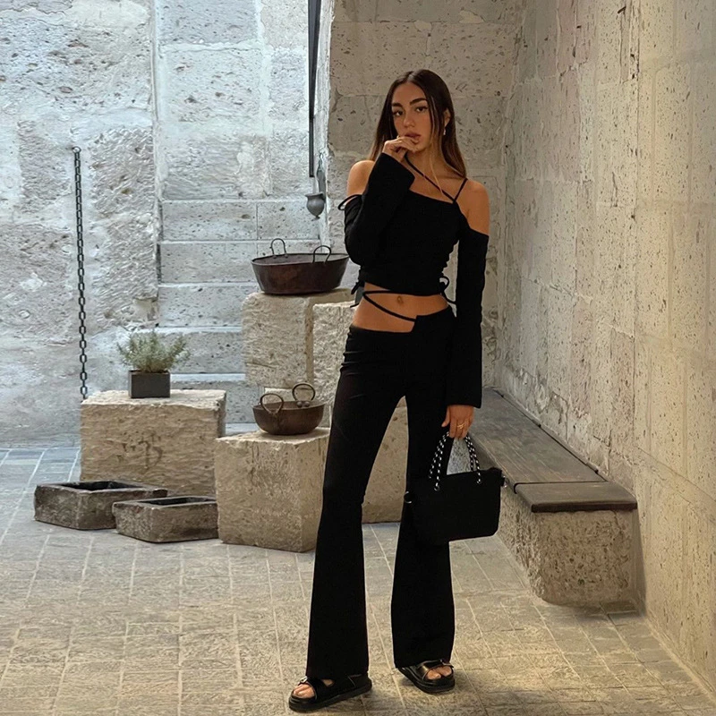 Women Outfits Stretchy Crop Top 