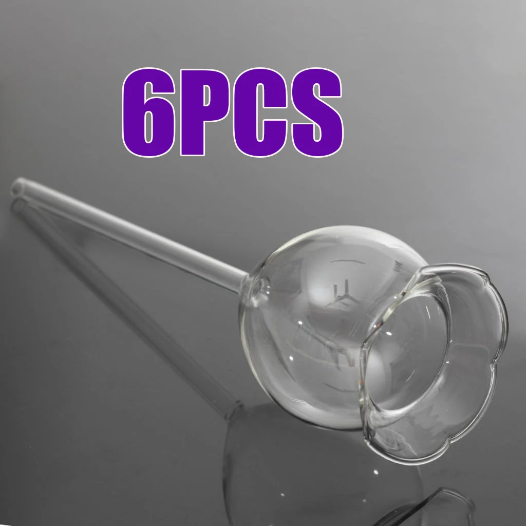 6Pcs Plant Watering Device Indoor Automatic Flower Glass Garden Sprinkler Transparent Mini Durable Clear Glass Aqua Bulbs