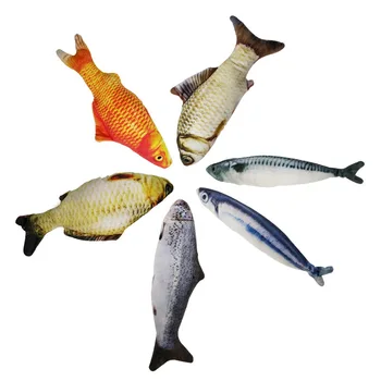 

3D Fish Plush Toy Pet Cat Supplies Simulation Fish Pet Toy Catnip Plush Pet Funny Cat Toy Chewing Playing Toy