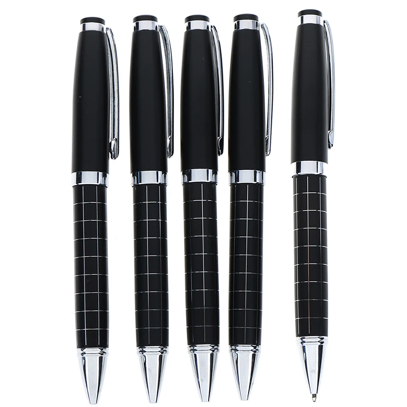 

1pc Rotating Metal Ballpoint Pen Stainless Steel Ball Pens Steel Bar Oil Pen Commercial Stationery For Office School Pen