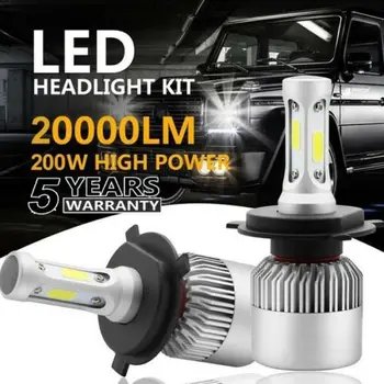 

2pcs 20000LM LED Headlight Kit Hi/Low beam Cob Bulbs 6000K 12V 24V Automobile Bulb All In One CSP Lumileds Lamp Auto