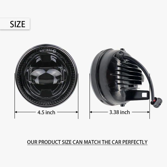 1 زوج 30W جولة Led الضباب مصباح السيارات ضوء لفورد F150 2007-2014/الحارس 2008-2011/إكسبيديشن 2007-2015
