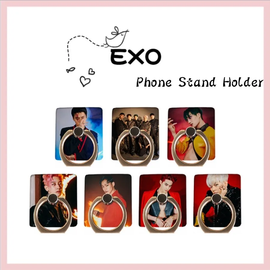 Kpop EXO Obsession Universal Phone Stand Holder Kai Chen 360 Degree Adjustable Finger Ring Grip