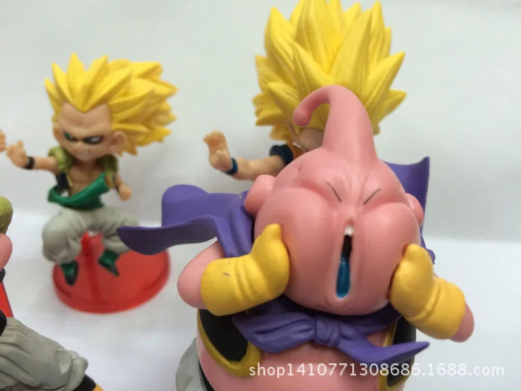 Dragon Ball 6-Garage Kit Sun Wukong Saiyan люди волшебный человек удобрения Buu с базой детские игрушки украшения