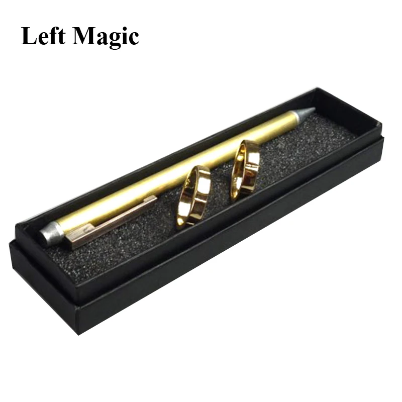 Ghostly Linking Finger Rings (Gimmick) 2.0 Magic Tricks Mago Close Up Puntelli Illusion Ring Visibilmente Unlink Magie