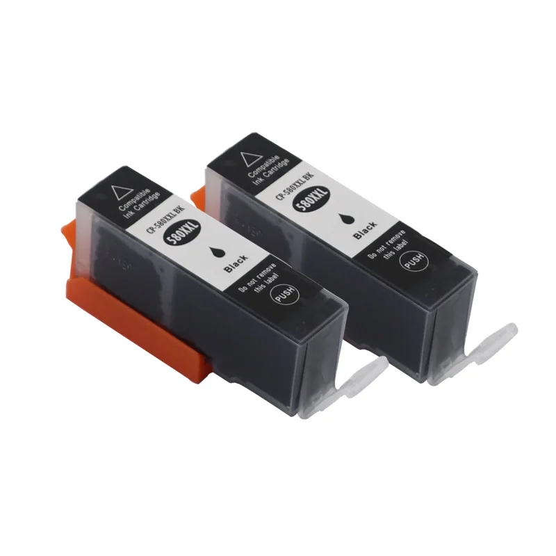

2 BK PGI580 PGI 580 PGI-580 Compatible Ink Cartridge for Canon PIXMA TR7550 TR8550 TS6150 TS6151 TS8150 TS8152 TS9150 TS9155