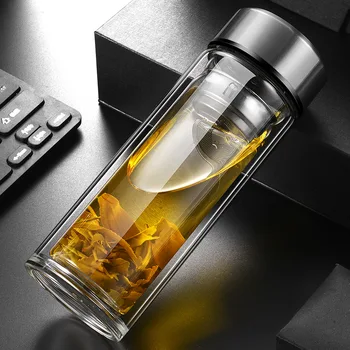 

Top Grade Double Layer Glass Cup Creative Gifts Glass Advertisement