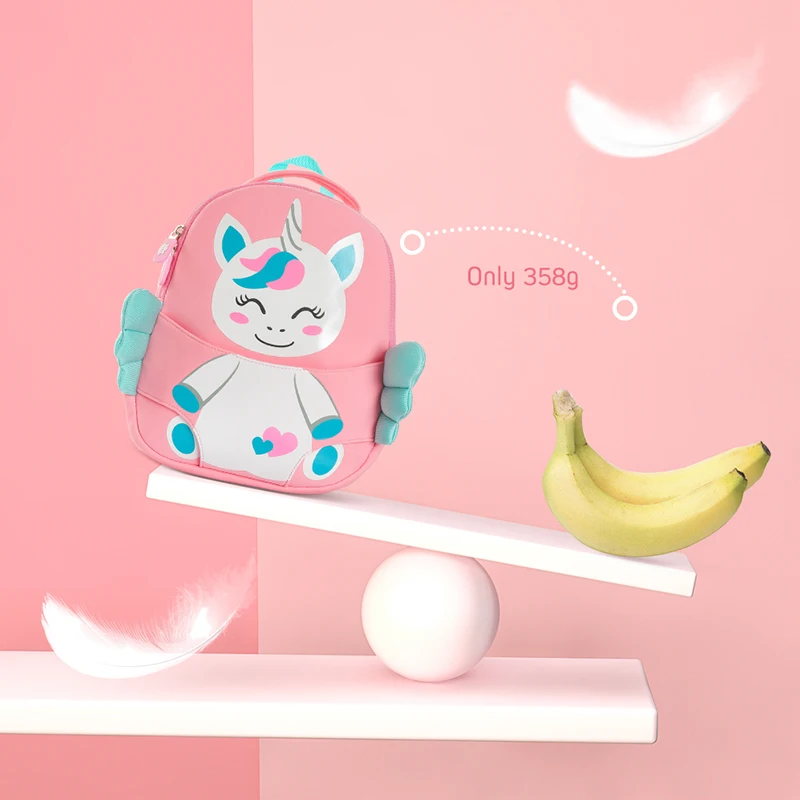 Cocomilo 3D единорог школьный рюкзак для девочек Рисунок медведя для мальчика рюкзаки водонепроницаемый детский сад Mochila Infantil