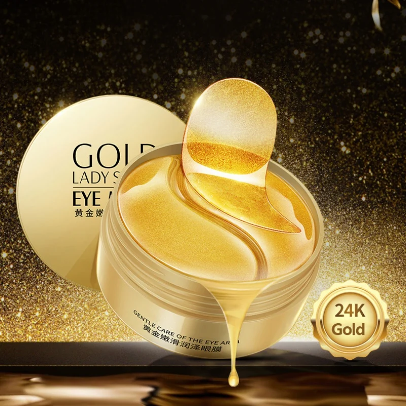 Gold osmanthus fragrans маска для глаз коллагеновая гелевая повязка для глаз уход за кожей вокруг глаз удаление темных кругов лифтинг укрепляющая сыворотка маска в ассортименте - Цвет: OD0104A1
