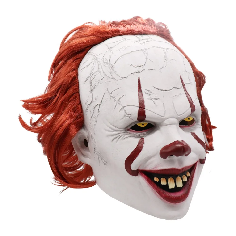 Маска пеннивайза Стивен Кинг It Chapter Two маска ужаса косплей реквизит латексные маски шлем клоун Хэллоуин костюм