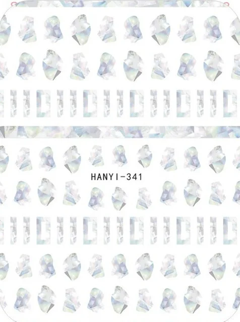 341 Newest HANYI-361 3d nail sticker Japan style nail sticker decal DIY art decoration tools - Цвет: 341