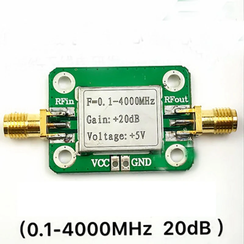 0 1 4000MHz Broadband Rf Amplifiers Wideband Microwave RF Amplifier Module Gain 20DB LNA Board Modules