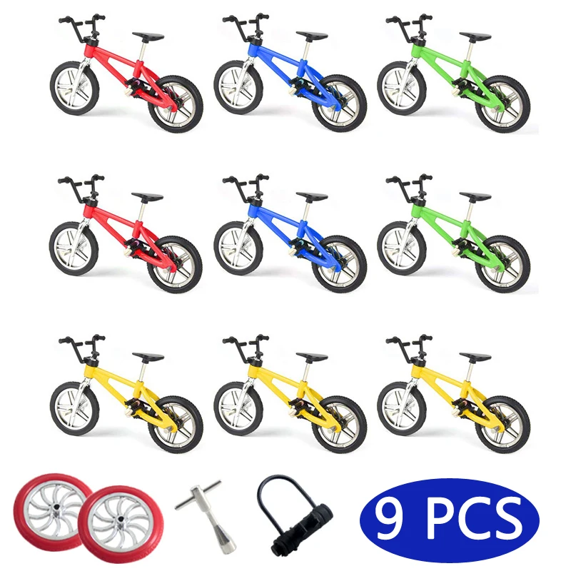 9 шт. игрушечные велосипеды bmx Набор велосипедов Мальчик Игрушка bmx Fuctional Finger интерес игрушки коллекции Декор подарок высокое качество мини игра велосипед