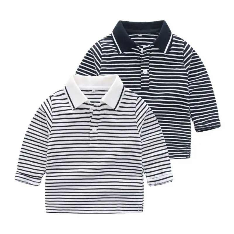 

Spring Autumn Casual Fashion Baby Long Sleeve Striped Printing Kids Blouses 1 Pcs New
