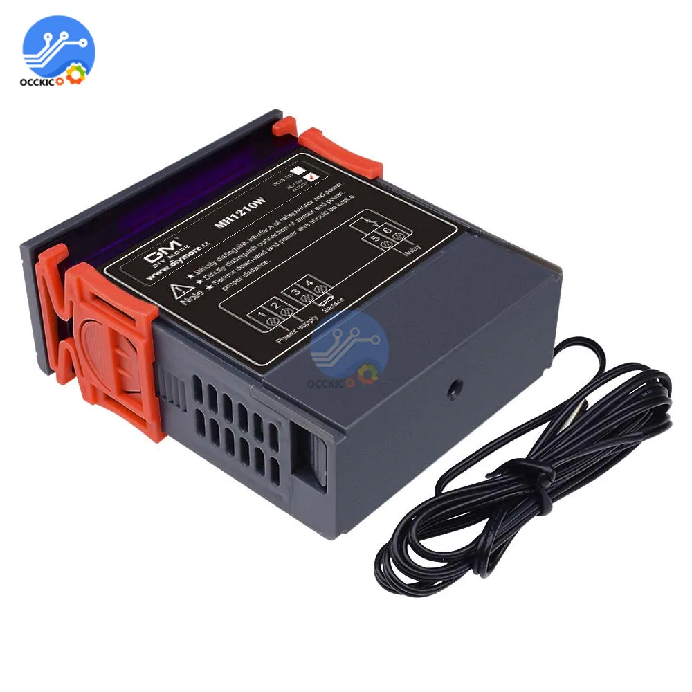Цифровой термостат MH1210W 90 250V 10A 220V регулятор температуры 50 ~ 110 по Цельсию