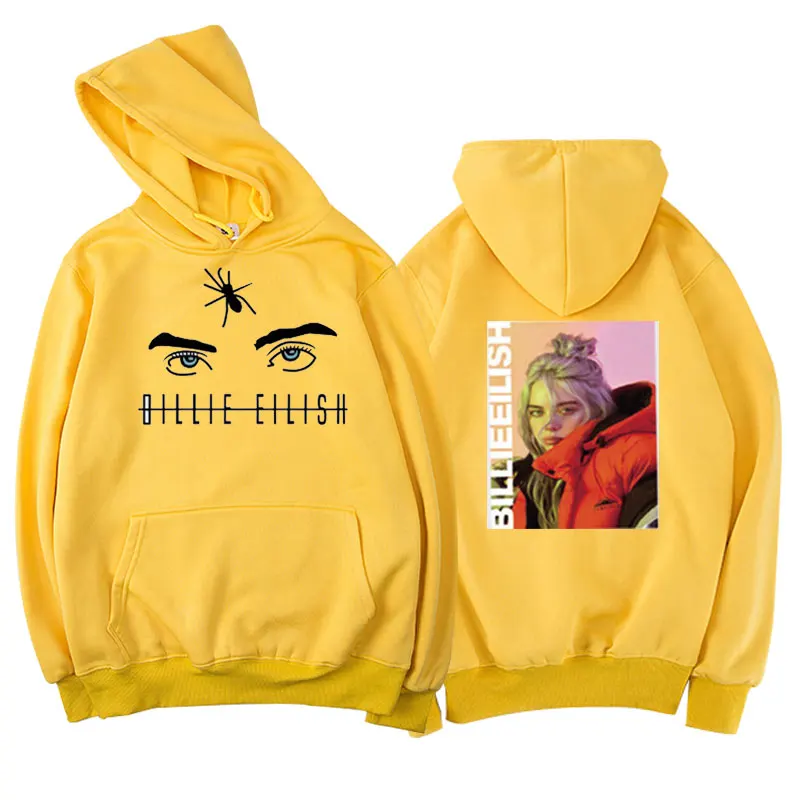 8 Новинка Billie Eilish толстовки женские хип-хоп зимние длинные рукава Мужская/Женская толстовка высокое качество хлопок толстовки мужские/женские - Цвет: 8