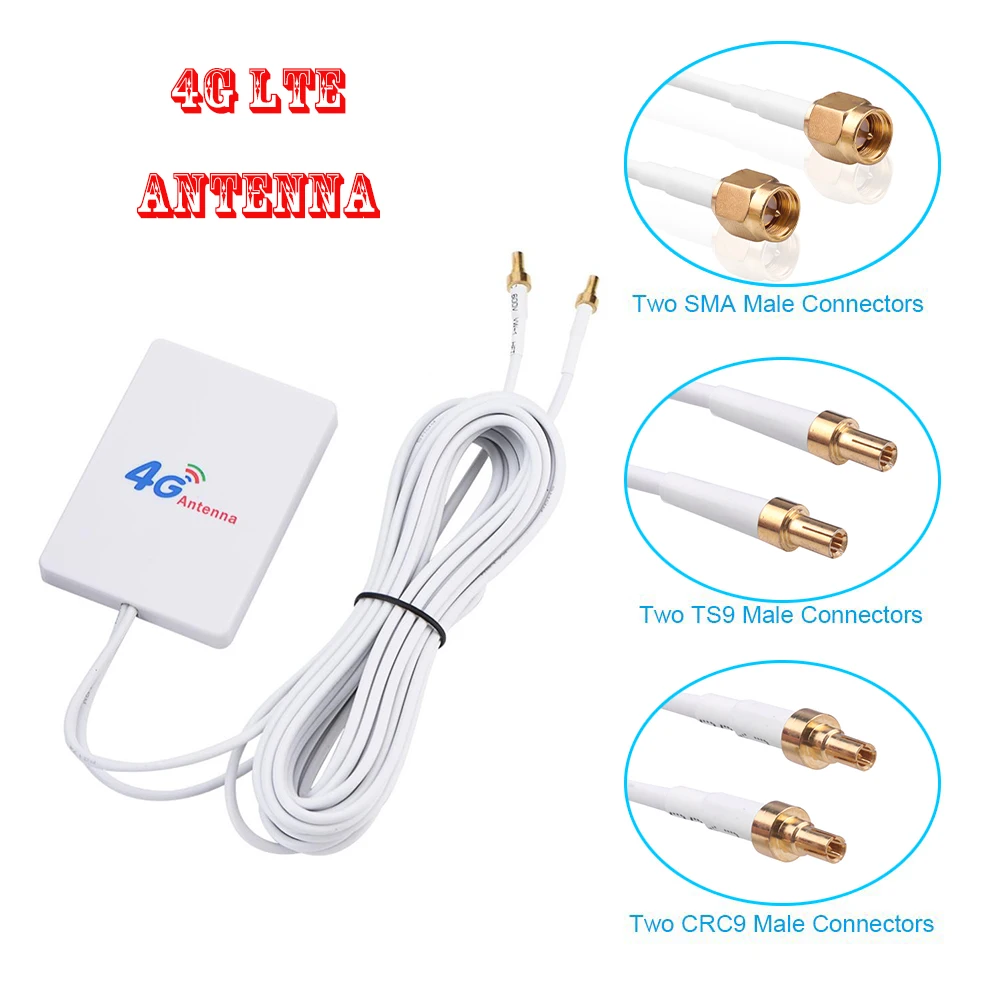 Антенна для мобильного телефона 3G 4G LTE TS9 CRC9 SMA усилитель разъема модема воздушная