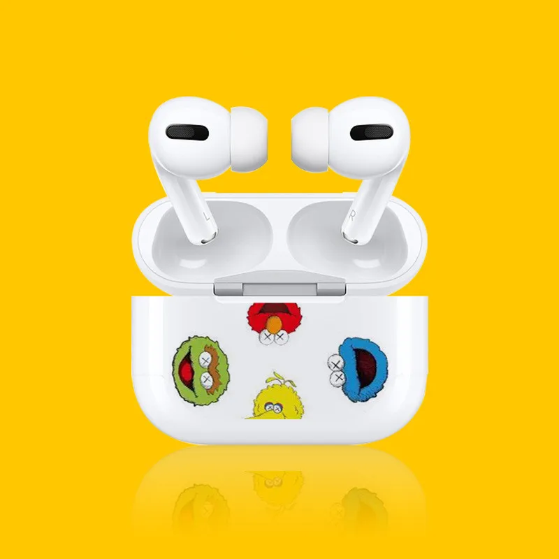 1 Милые накладки на наушники, наклейка, пленка для Apple AirPods Pro, мультяшный защитный чехол, чехол для AirPods 3, аксессуары для наушников - Цвет: 1