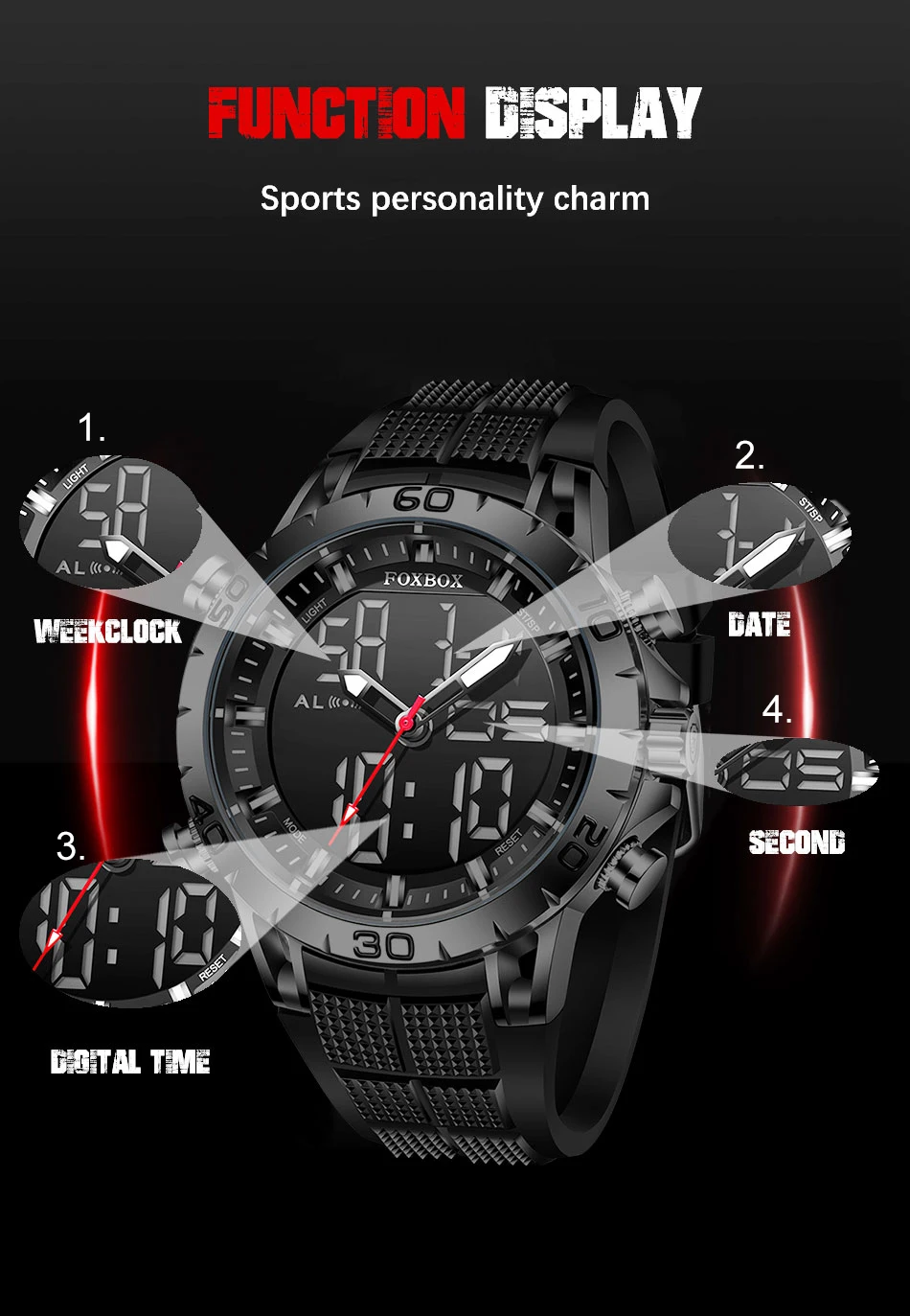 LIGE Digital Electronic Sport Men Watches Luxury Brand Dual Display Quartz Watch Man Military Waterproof Clock Relogio Masculino