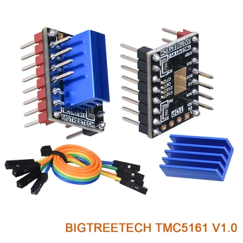 

BIGTREETECH TMC5161 V1.0 Driver Mute Integrated MOSFET For 3D Printer Control Board SKR V1.3 PRO Ender3 TMC5160 SPI TMC2130 MKS