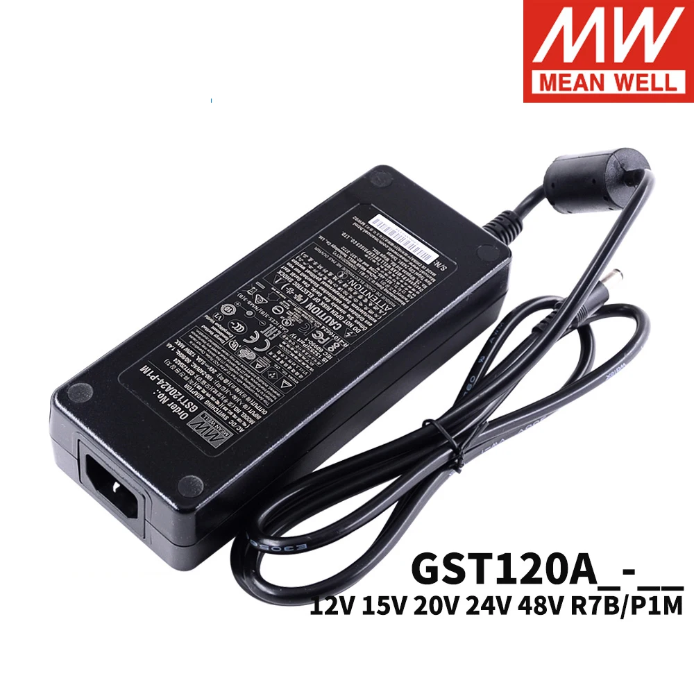Mean Well GST120A R7B P1M 120W Switching Power Supply 220V AC To DC 12V 15V 20V 24V 48V Desktop industrial adapter | Обустройство