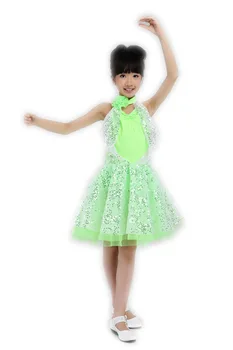 

2018ballet Tutu Ballet Gymnastics Leotard Child Formal Dress Paillette Latin Dance Skirt Costume Female Performance Wear Skirts