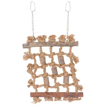 

1pc Wooden Pet Bird Climbing Nibble Toy Practical Interesting Bird Entertainment Prop Parrot Nibble Toy for Pet Exercise