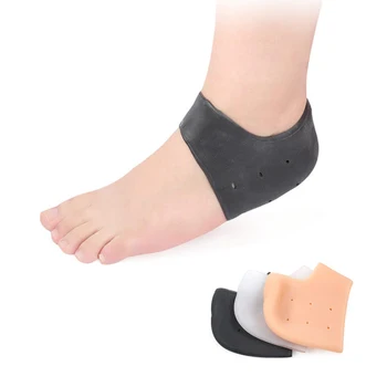 

Soft Silicone Foot Skin Care Protector Heel Socks Prevent Dry Skin Against Peeling Washable Moisturizing Gel Foot Protector