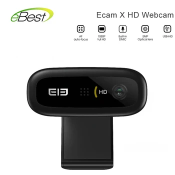 

Ecam X HD Webcam USB Connection PC Computer Camera with Microphone for Live Broadcast Video Calling Conference Work