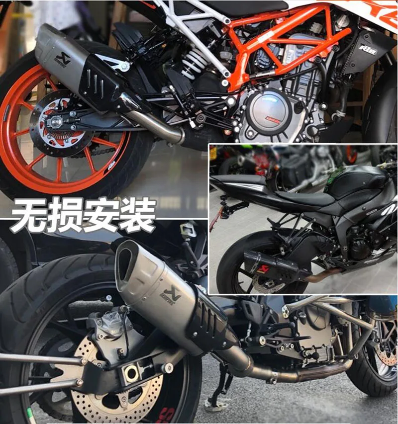 Мотоциклетный глушитель из углеродного волокна для YAMAHA ZX-10R Ninja 1000 Suzuki GSX S-1000 Аксессуары для мотоцикла