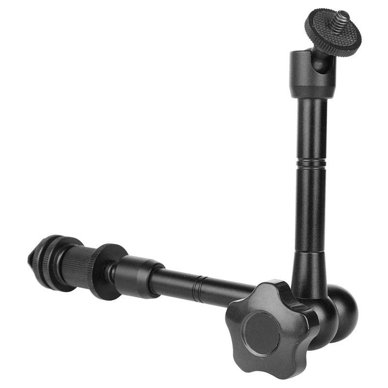 IG-Magic Arm 11 дюймов Артикуляционная рукоятка магическое трение с креплением горячий башмак и 1/4 дюймовый винт штатива для DSLR камеры монитор светодиодный ЖК-дисплей
