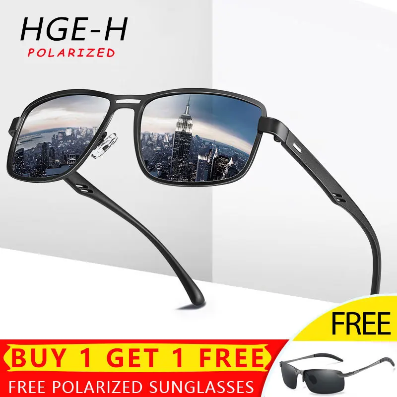 Hgeh Brand Designer Men Polarized Sunglasses Travel Outdoor Shades Fashion Polarized Sun