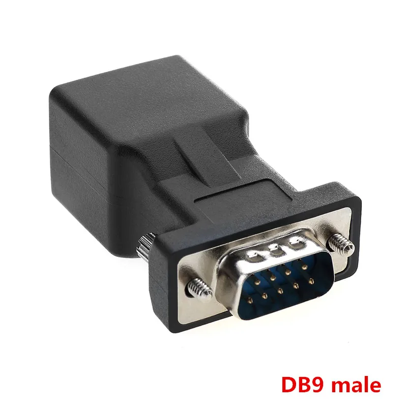 COM порт в LAN Ethernet конвертер DB9 RS232 мужской женский RJ45 Женский адаптер 1 шт. не