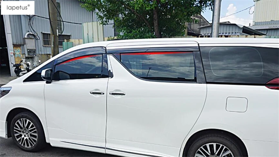 Lapetus аксессуары для Toyota Alphard/Vellfire AH30- оконные козырьки тенты Солнечный дождь протектор козырек защитные крышки